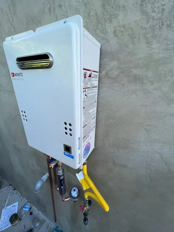 Tankless water heater installation for Humarock homes